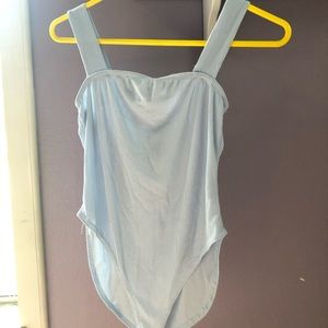 BooHoo pastel square neck bodysuit